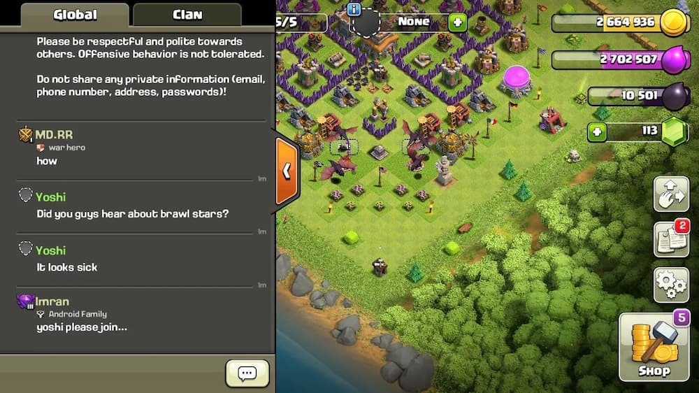 Clash of Clans Global Chat