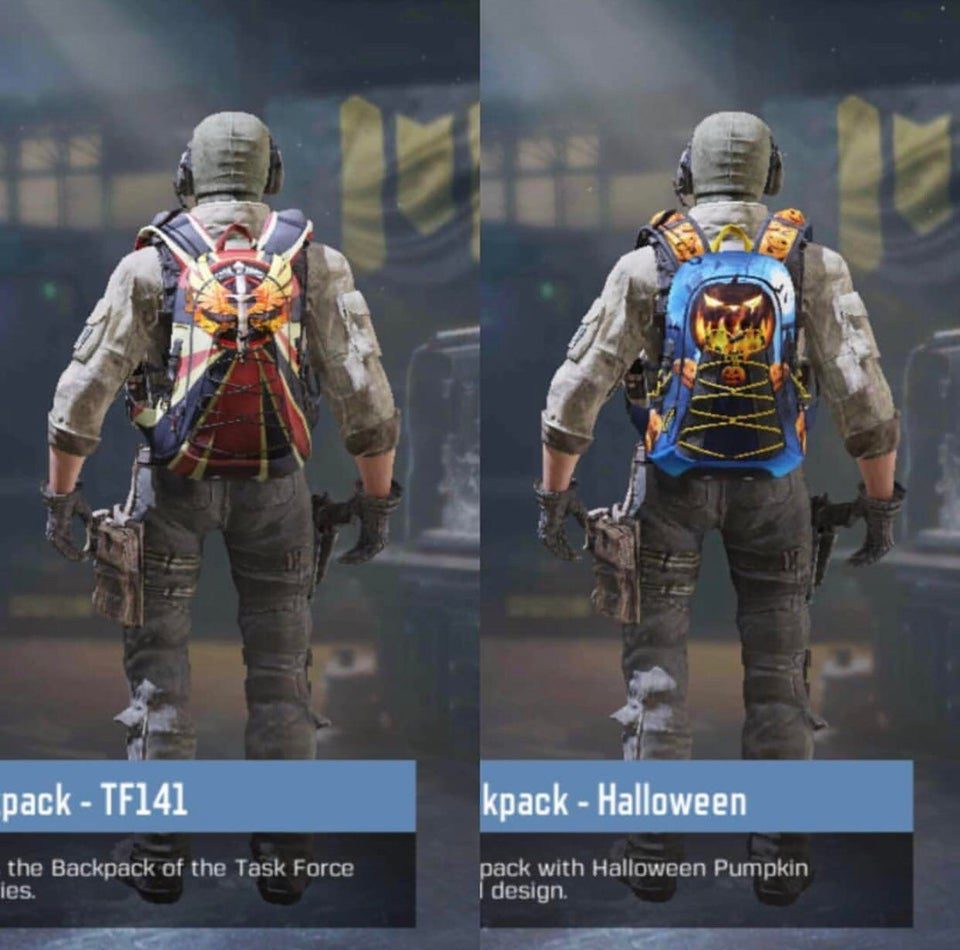 Halloween themed backpacks in Call of Duty Mobile, cod mobile leaks, call of duty mobile leaks