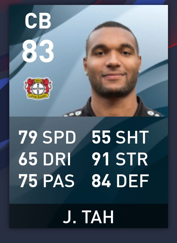 Best Gold Players in Pes 2020, Jonathan Tah