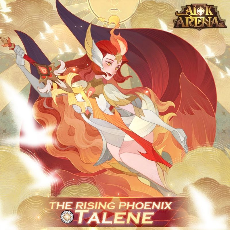 afk arena new celestial hero talene the rising phoenix intro