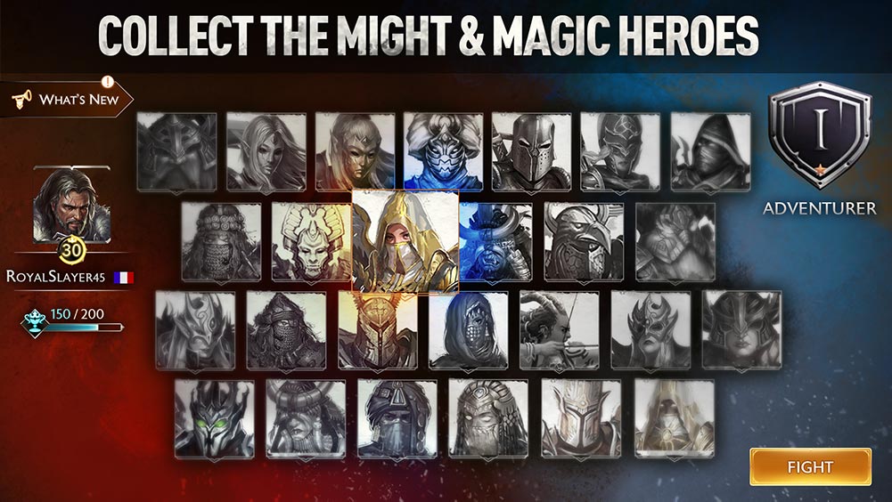might and magic chess royale collect the heroes