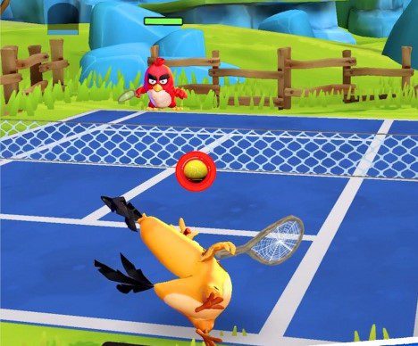 angry birds tennis
