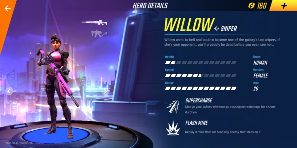 willow shadowgun hero