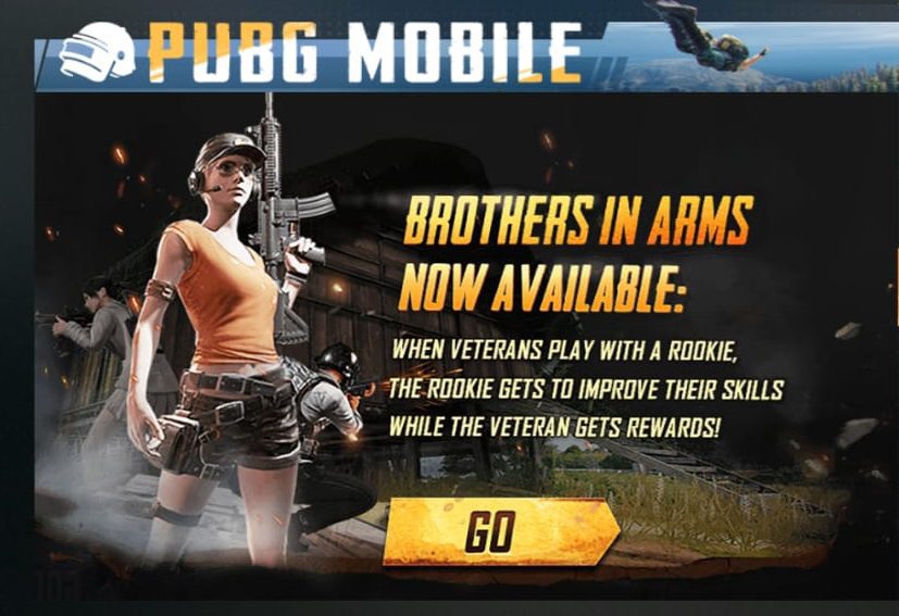 PUBG Mobile brothers in arms
