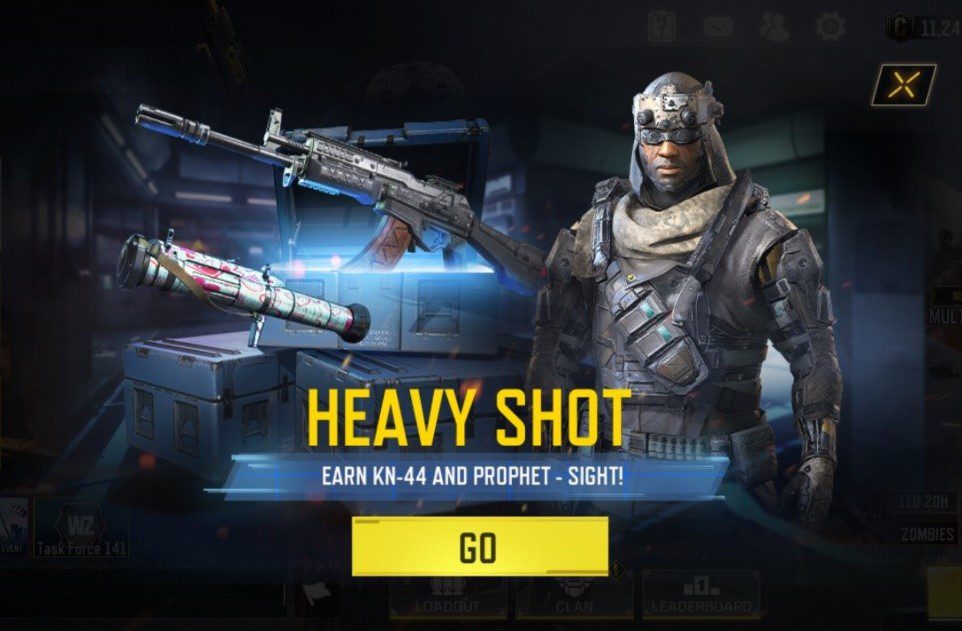 call of duty mobile heavy shot