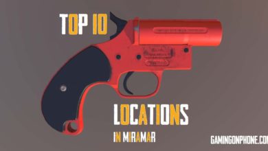 Top 10 places for Flare Gun in Miramar in PUBG Mobile