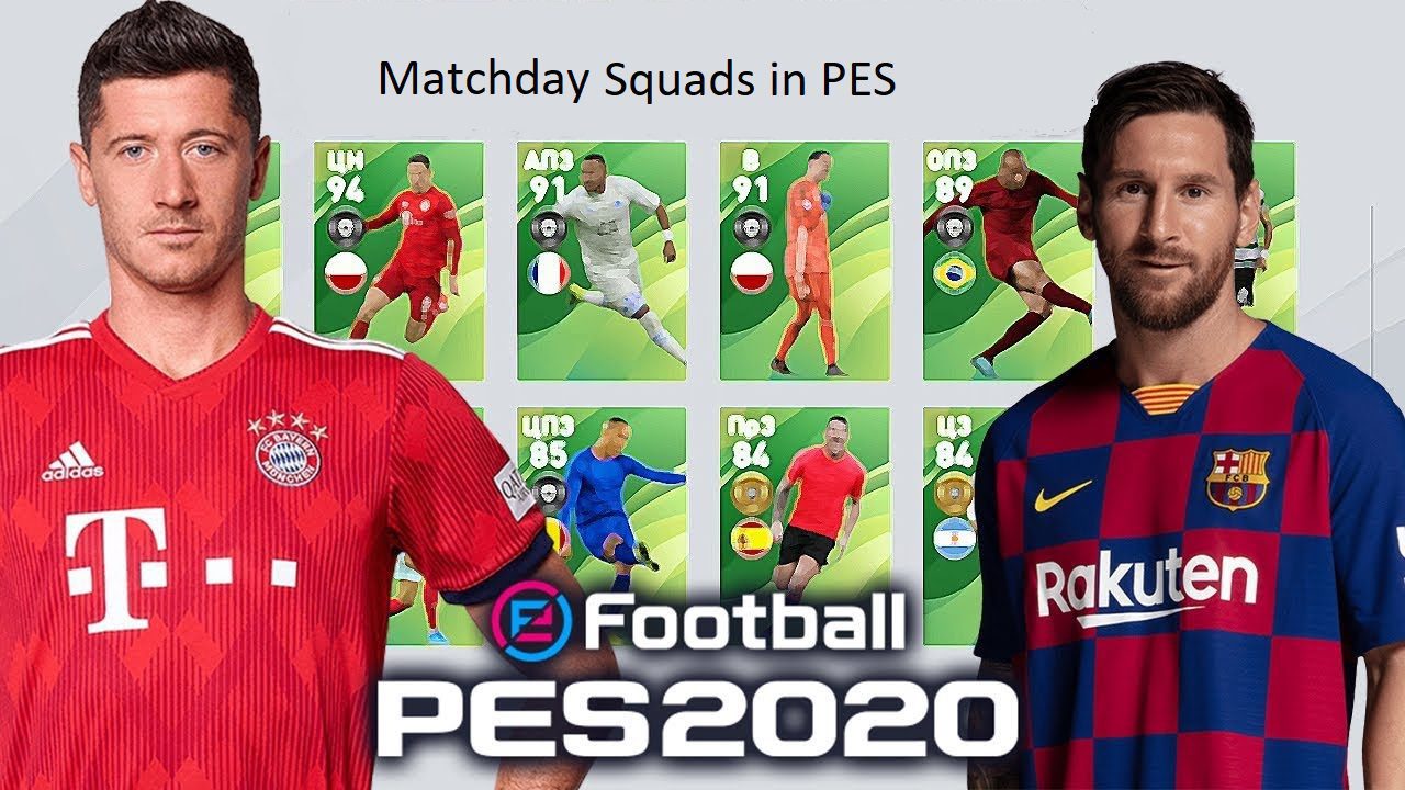 Efootball Pes Building Bayern Munich And Barcelona Matchday Squad In Pes