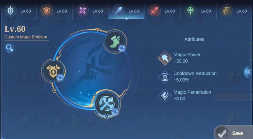 Mobile Legends Aurora Custom Mage Emblem