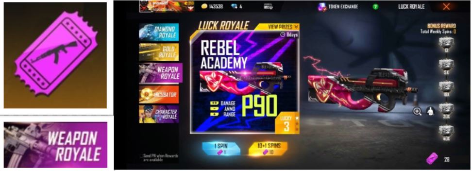 Free Fire Weapon Royale