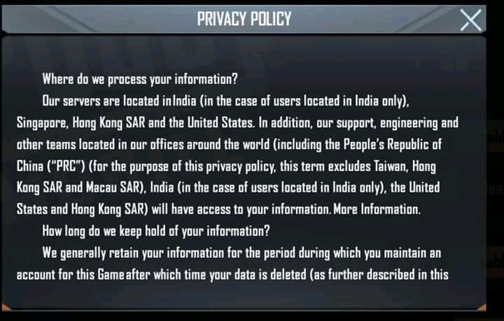 PUBG Mobile updated Privacy Policy for Indians