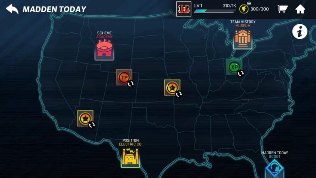 Madden Today map