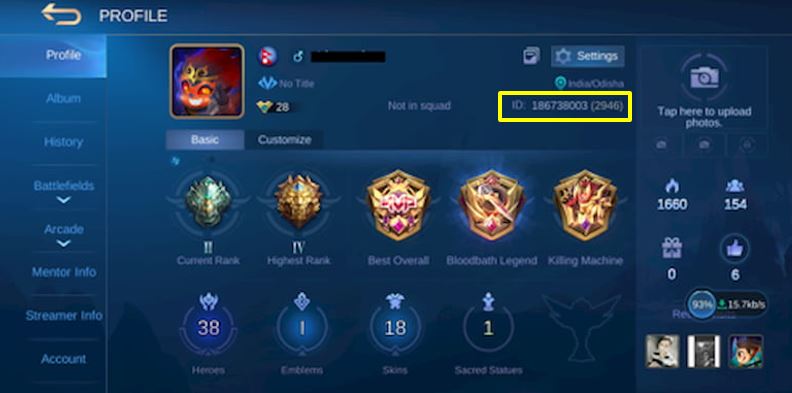 mobile legends id