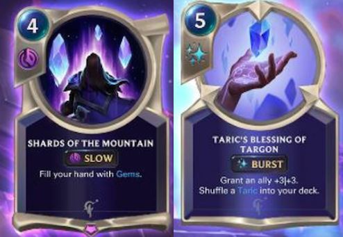 Legends of Runeterra Spellshield keyword Targon cards