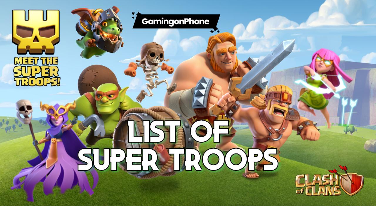 Clash of Clans Super Troops: Complete list, details and tips for using them