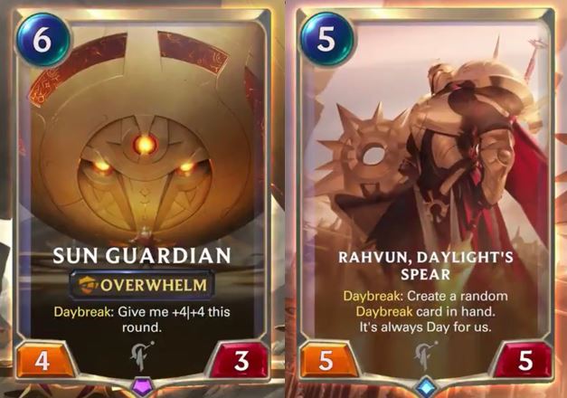 Legends of Runeterra Spellshield keyword Targon cards