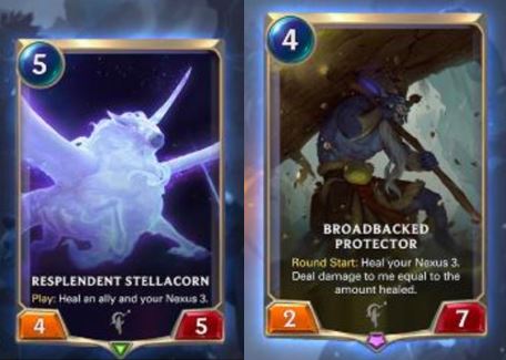 Legends of Runeterra Spellshield keyword Targon cards, LoR targon