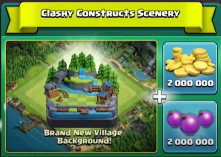 Clash of Clans How to change the Home village scenery