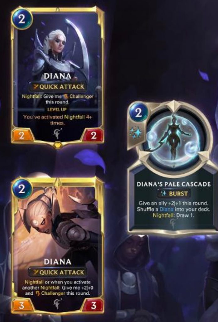Legends of Runeterra Targon cards champion DIana