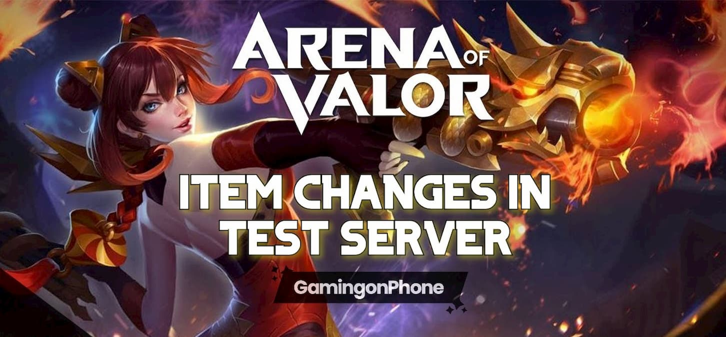 Arena of Valor - Item Changes in Test Server