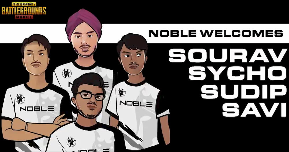 Noble eSports PUBG Mobile, pubg mobile india