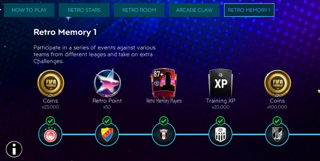 FIFA Mobile 20 Retro Stars Retro Memory