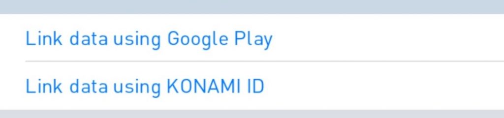 PES Mobile Link Data using KONAMI ID