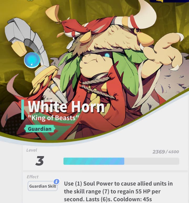 White Horn, soul of eden