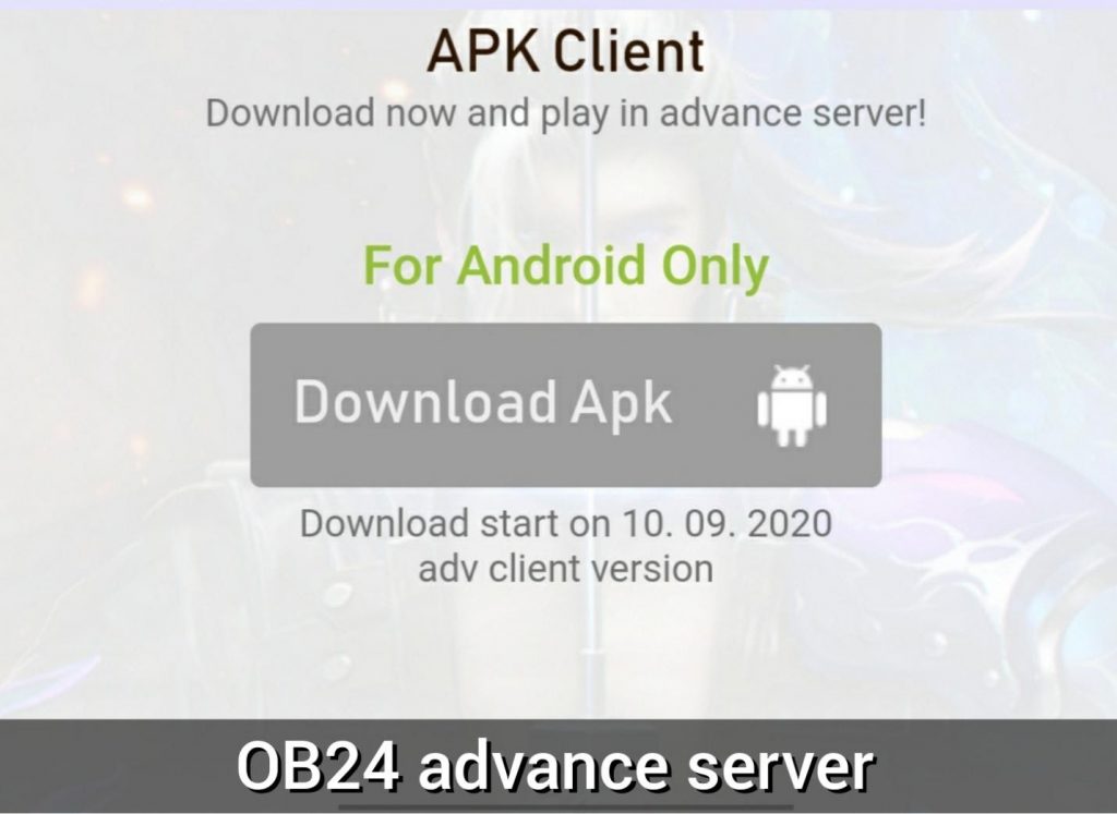 APK Client Free Fire Advanced Server Registration