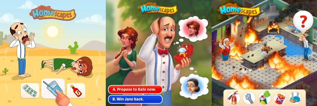 are there any games like the gardenscapes ad
