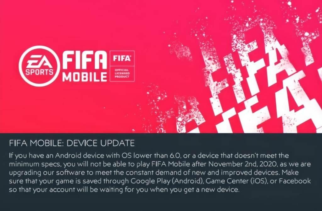FIFA Mobile 21 device coverage specifications
