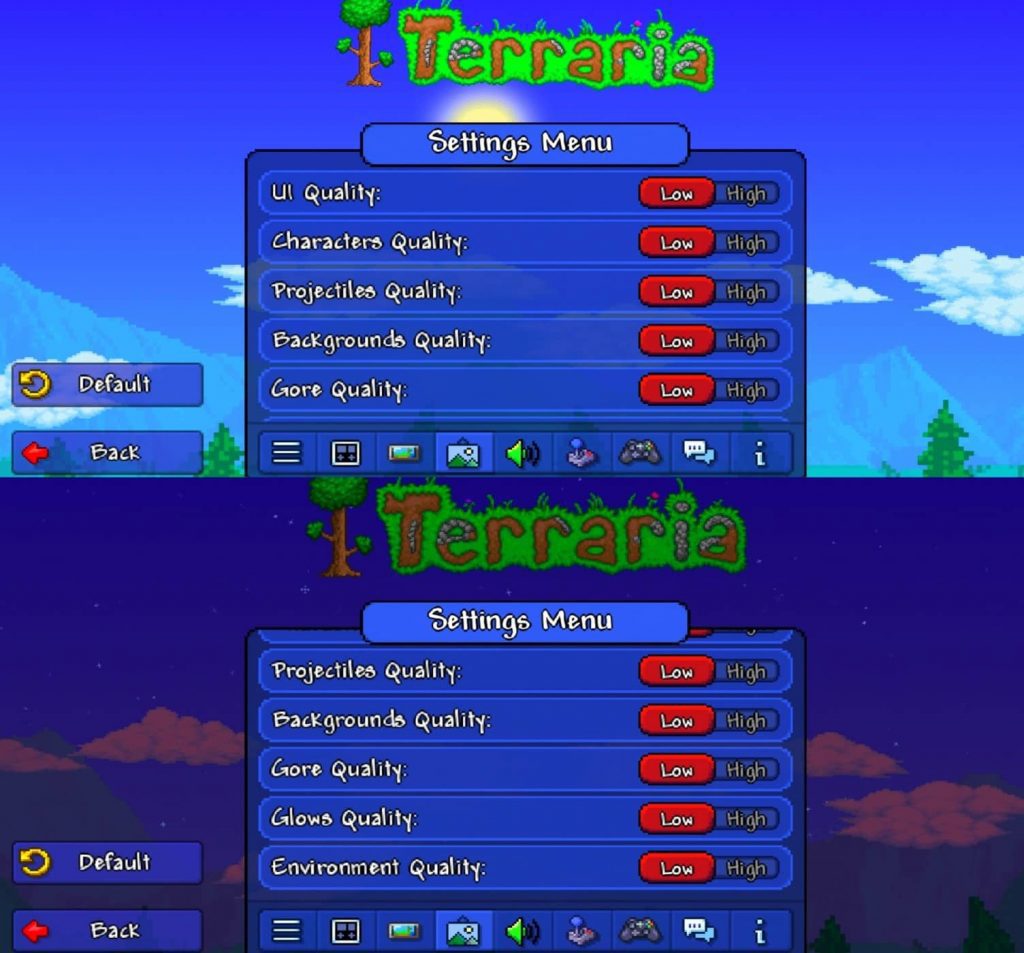 terraria console gsplit screen progression