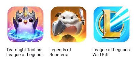 league of legends mobile games