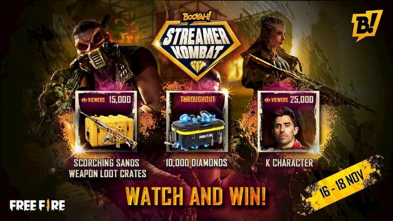 free fire booyah watch and win