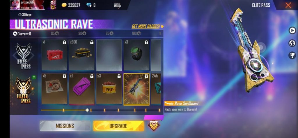 Free Fire Season 30 Elite Pass Which Rewards Can You Get