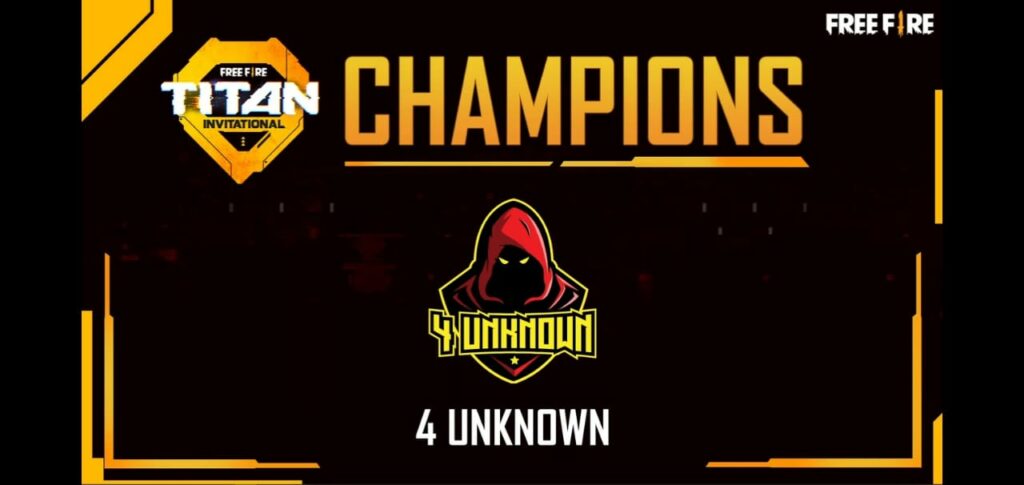 Free Fire Titan Invitational winners