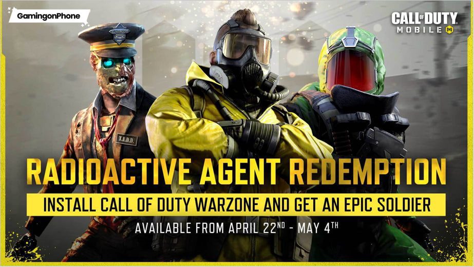 COD Mobile Radioactive Agent Redemption event: Here's how to get one Epic  soldier for free