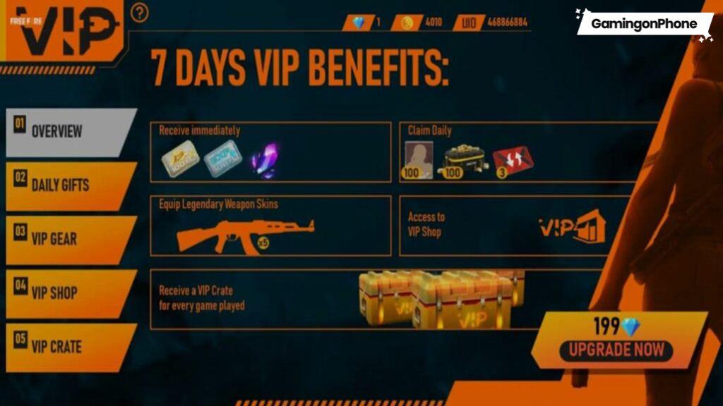 free fire vip qilish