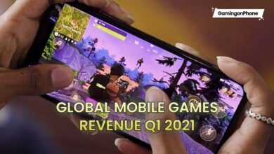 global mobile games revenue Q1 2021