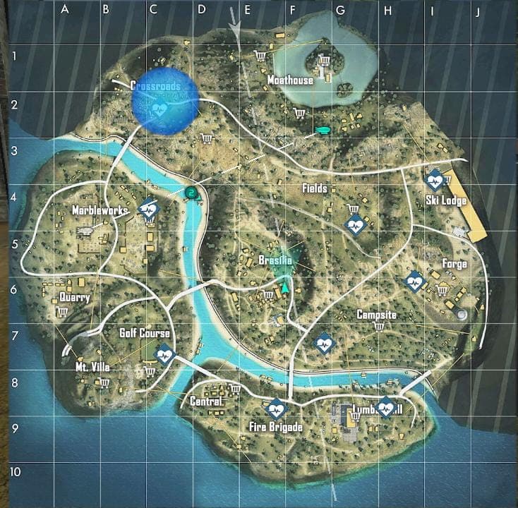 Free Fire Revival Points locations