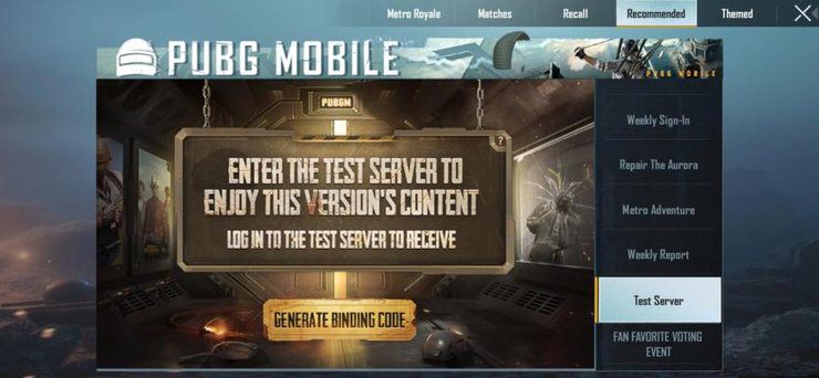 PUBG Mobile beta invitation code, PUBG Mobile update