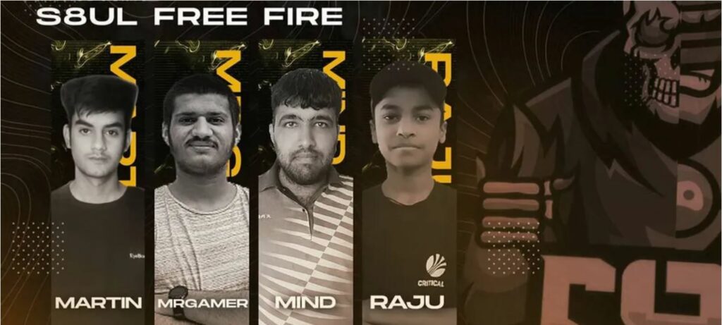 S8UL Free Fire Roster