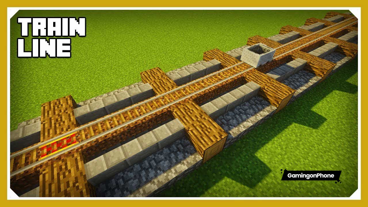 How to build a railroad in minecraft