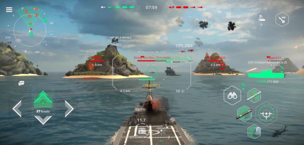 Modern Warships Sea Battle Online gameplay