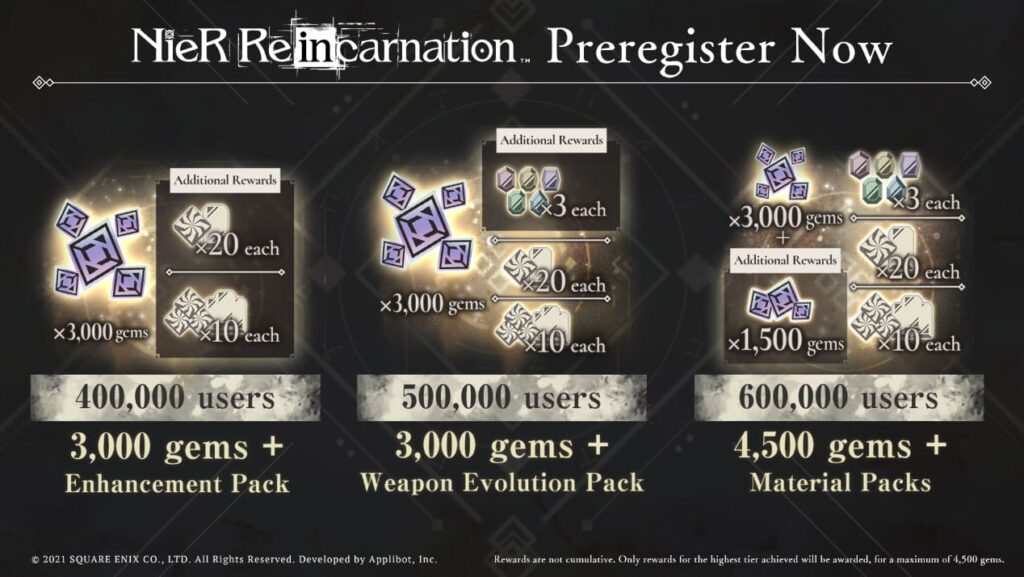 NieR-Reincarnation-pre-registration-rewards