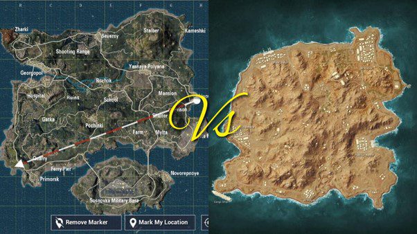 Pubg Mobile Or Bgmi Guide Comparison Between All The In Game Maps