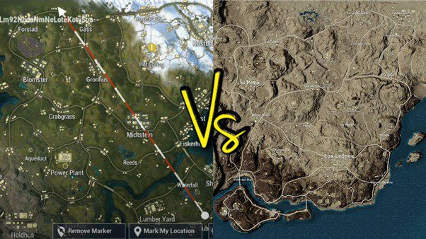 Pubg Mobile Or Bgmi Guide Comparison Between All The In Game Maps