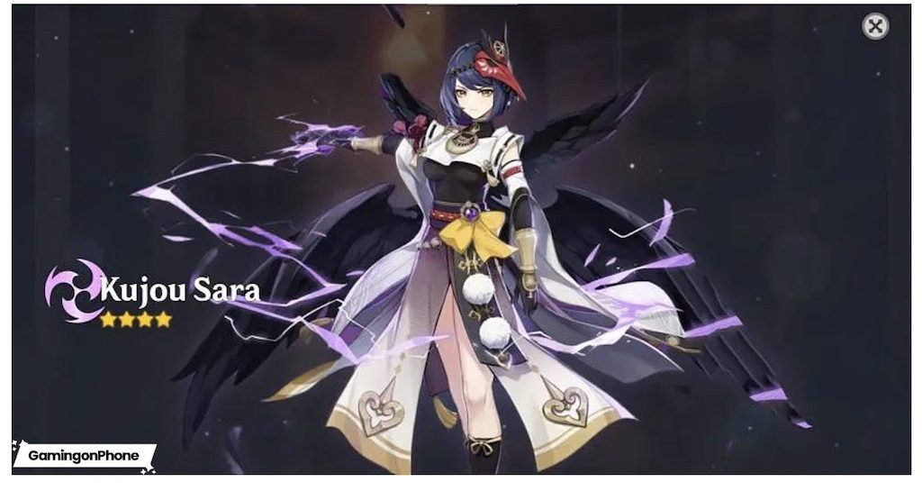 Genshin Impact Kujou Sara Guide Best Weapons Artifacts And Materials Required For Ascension