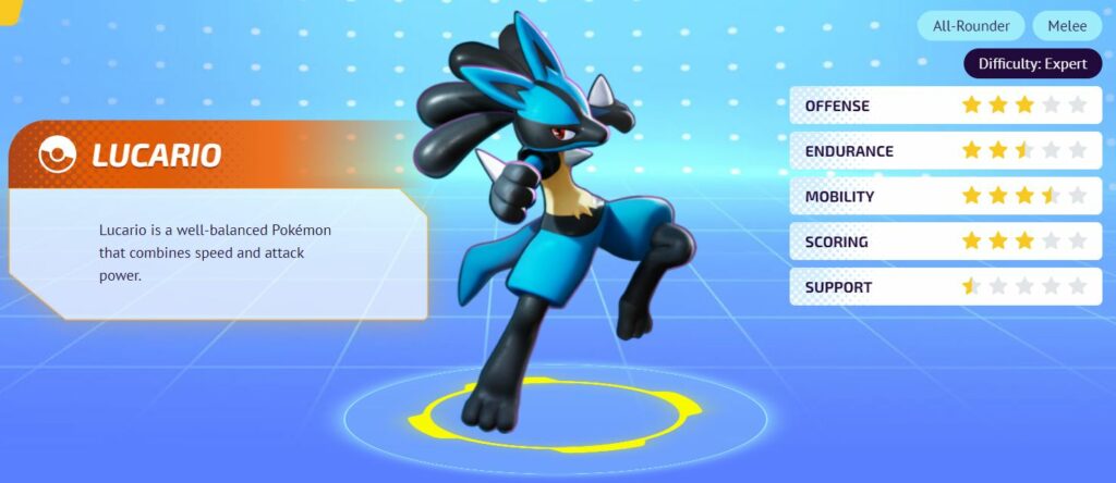 Pokemon Unite Lucario