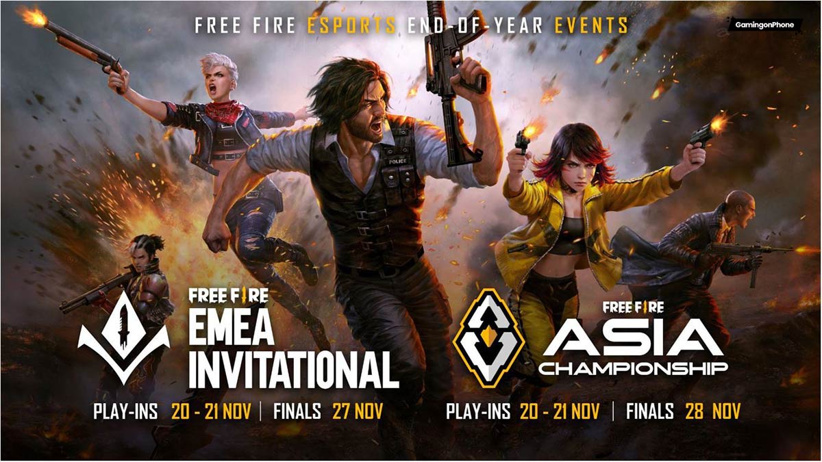 Free Fire Asia Championships Ffac 2021 And Emea Invitational 2021 Set To Happen Online This November