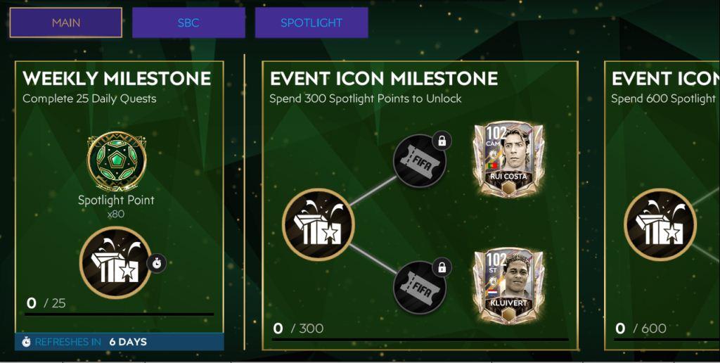 FIFA Mobile 21 Icons Spotlight Event Icons
